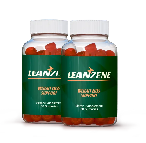 Two bottles of Leanzene supplement, 60-day supply starter pack.